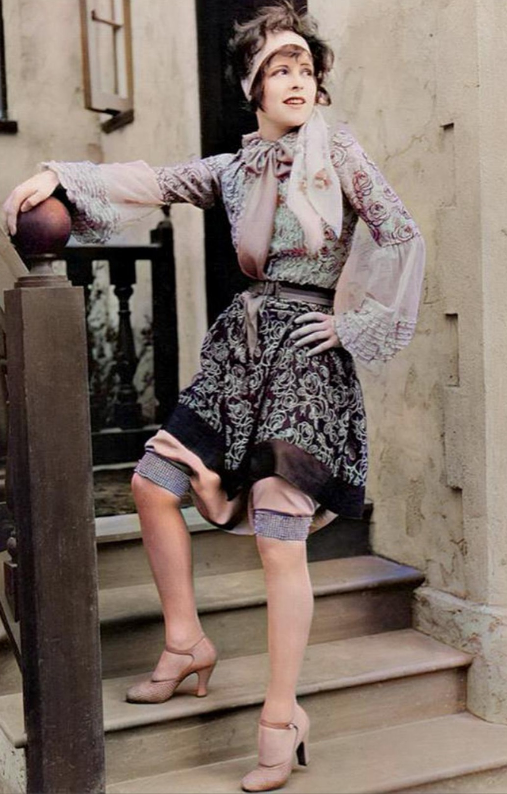 Clara Bow wearing a flapper outfit, 1927 